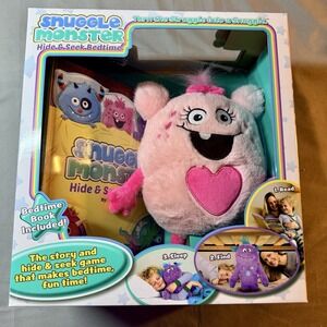 Snuggle Monster Hide & Seek Bedtime Kids Set Pink NEW Plush Book CG0321‎
